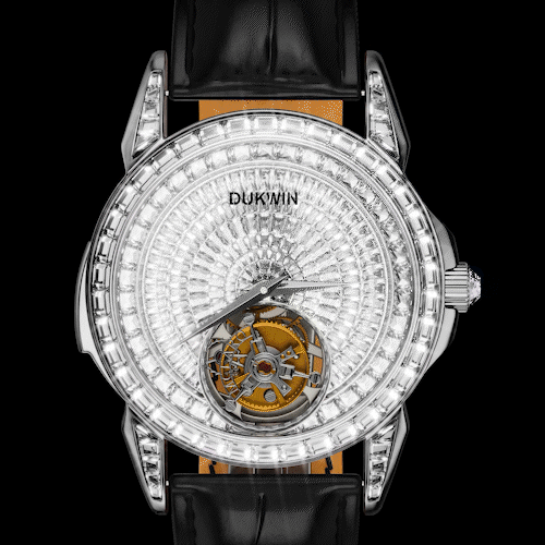 Montre mécanique automatique Sovereign Eye Tourbillon – Montre de luxe pour homme en zircone taillée à la main | Remontoir de précision inclus en cadeau