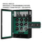 Fingerabdruck-Schloss, 9 Uhrenbeweger mit 4 Uhrenhaltern, Aufbewahrung, LCD-Fernbedienung – Grün